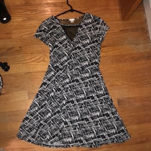 Xhilaration Black and White Dress